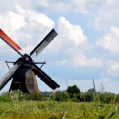 Windmill in Kinderdjik, Holland.